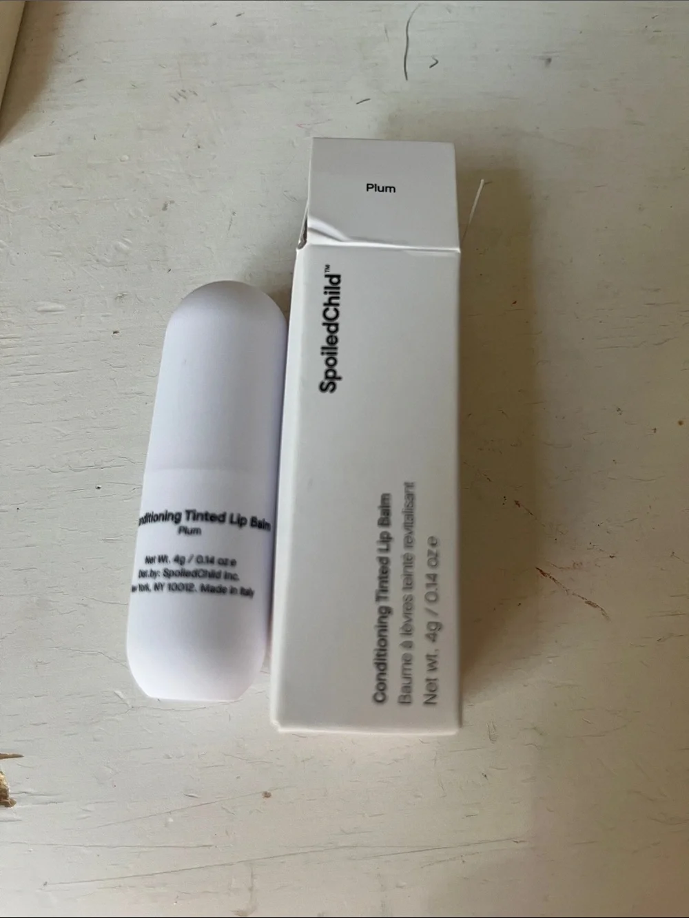SpoiledChild Conditioning Tinted Lip Balm in Plum